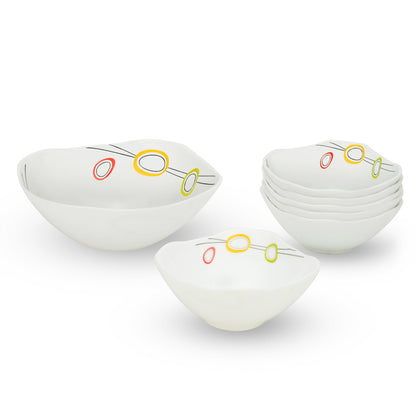 Larah by Borosil Splendour Pudding Set 7 pc Set (Square)