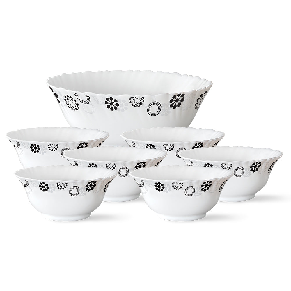 Larah by Borosil Universe Pudding Set 7 pc Set (Small)