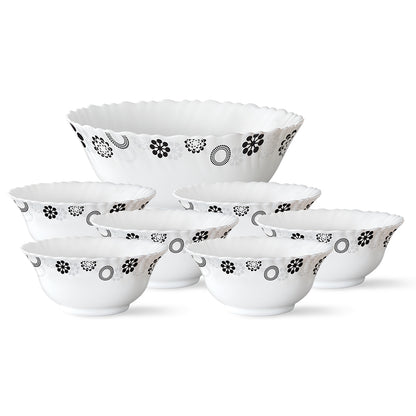 Larah by Borosil Universe Pudding Set 7 pc Set (Small)