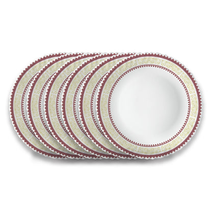 Larah by Borosil Elega Quarter Plates, 6 pc Set