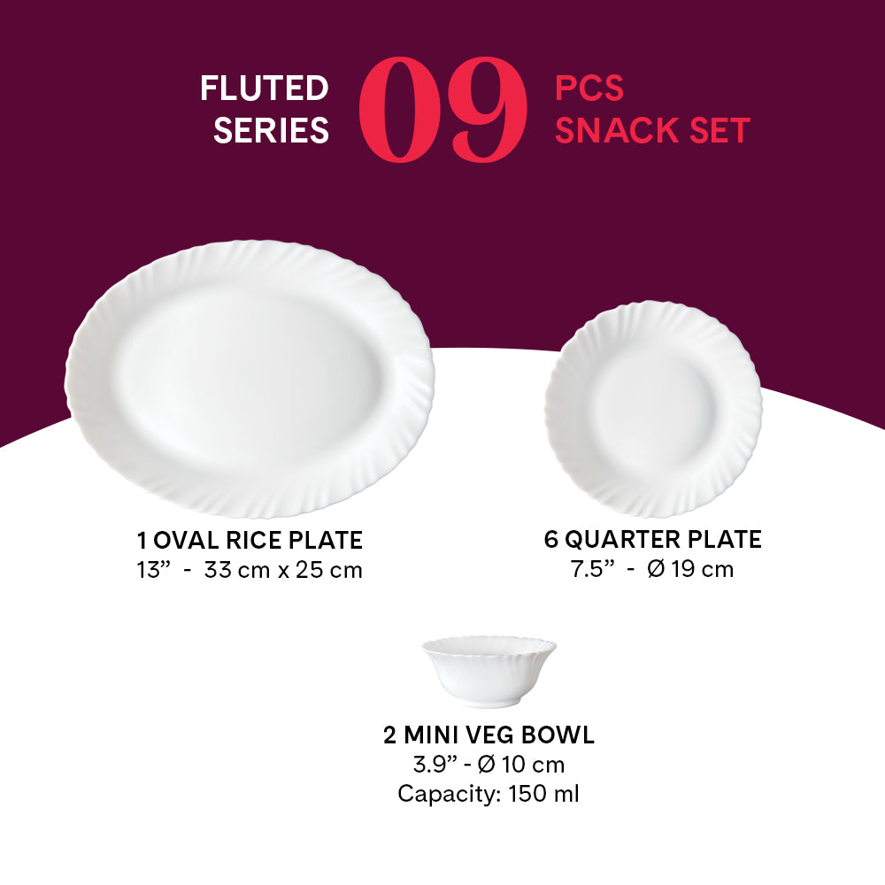 Larah by Borosil Boro Snack Set