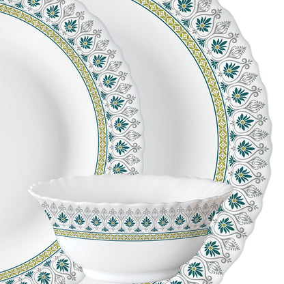 Larah by Borosil, Persia Dinner Set 18 pc Set: Serves 6