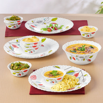 Larah by Borosil, Astra Dinner Set 13 pc Set: Serves 4