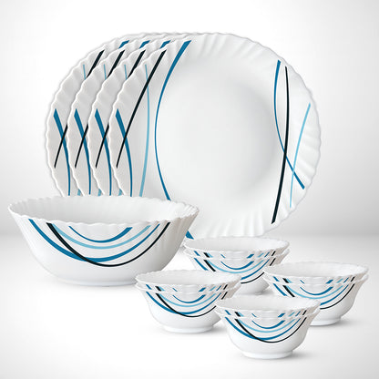 Larah by Borosil Merlin 13 pc Dinner Set 13 pc Set: Serves 6