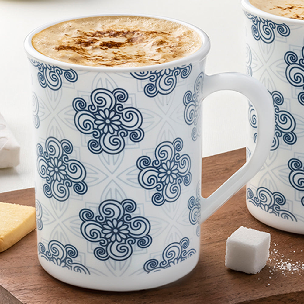 Larah Kuba Grey Opalware Mug