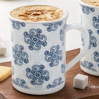 Larah Kuba Grey Opalware Mug