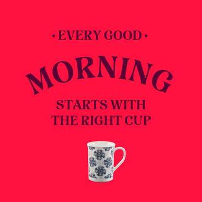 Larah Kuba Grey Opalware Mug