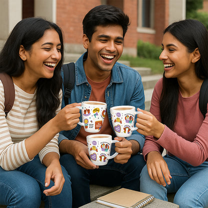 Larah by Borosil Friendship Day Opalware Mug, Dream, 390ml