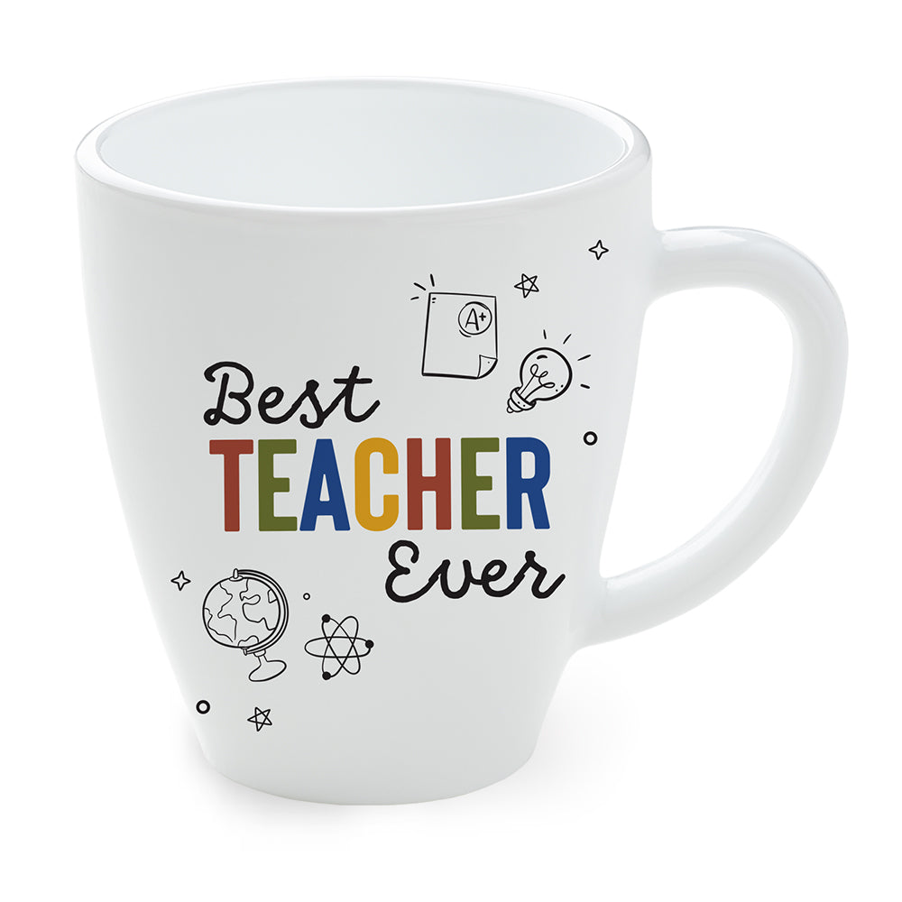 Larah by Borosil Teachers Day Opalware Mug, Best, 390ml