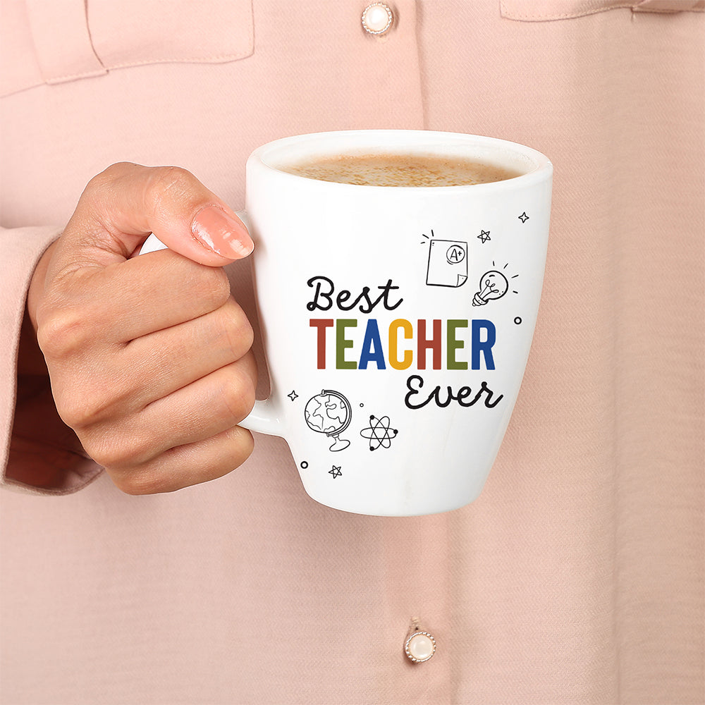 Larah by Borosil Teachers Day Opalware Mug, Best, 390ml