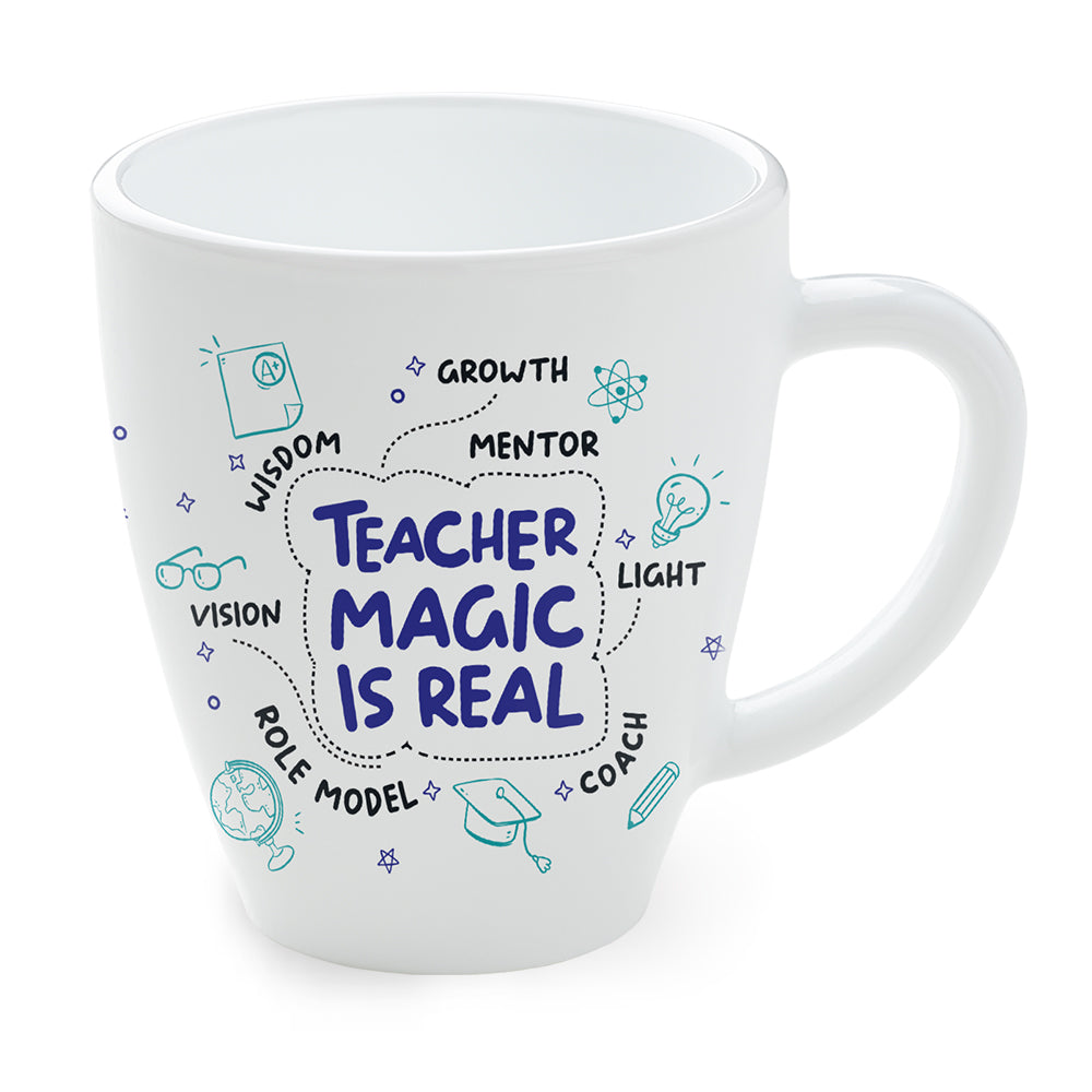 Larah by Borosil Teachers Day Opalware Mug, Magic, 390ml