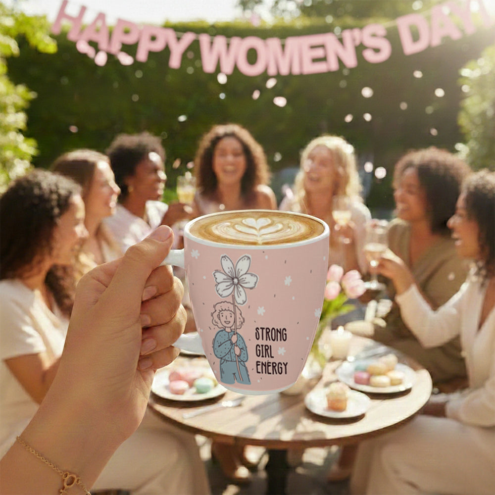 Larah Women's Day Opalware Mug, Happiness