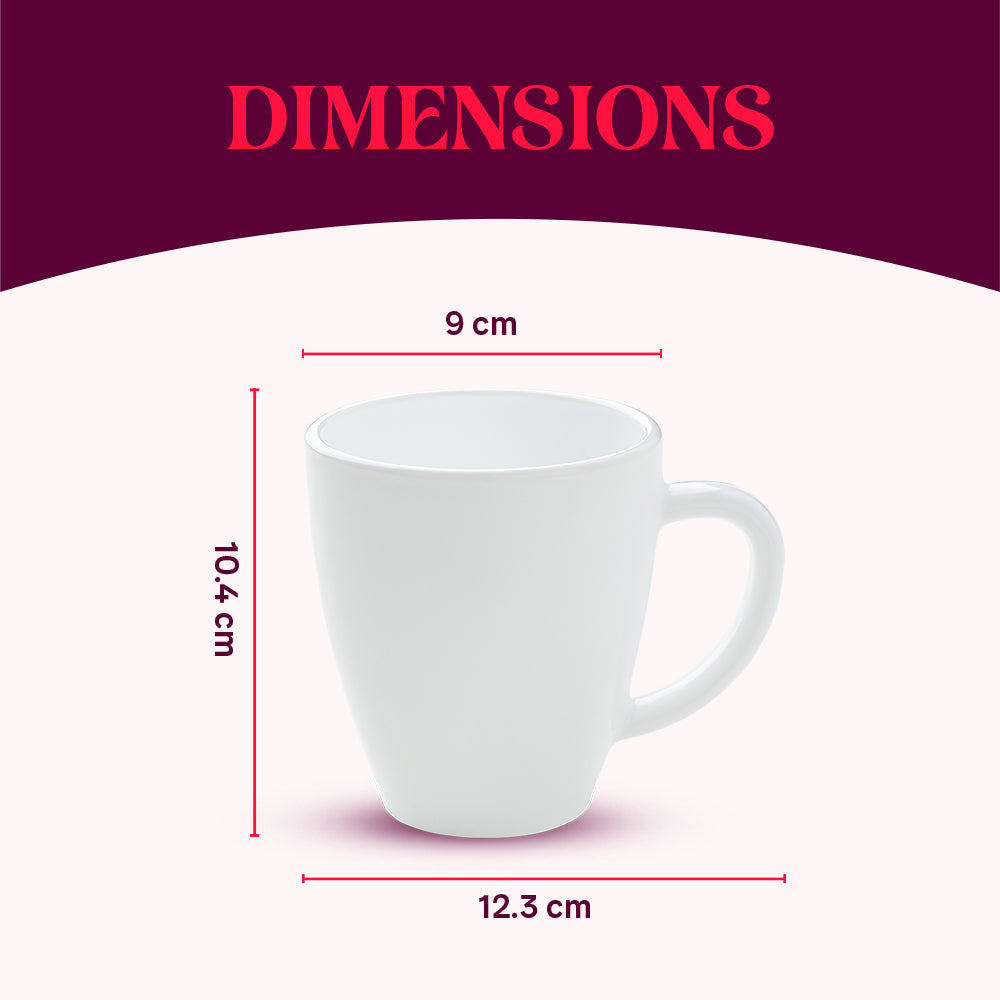 Larah by Borosil Father's Day Opalware Mug Legend, 390ml 390 ml