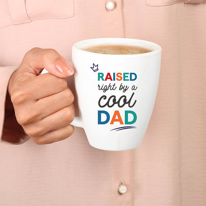 Larah by Borosil Father's Day Opalware Mug, Cool Dad, 390ml 390 ml