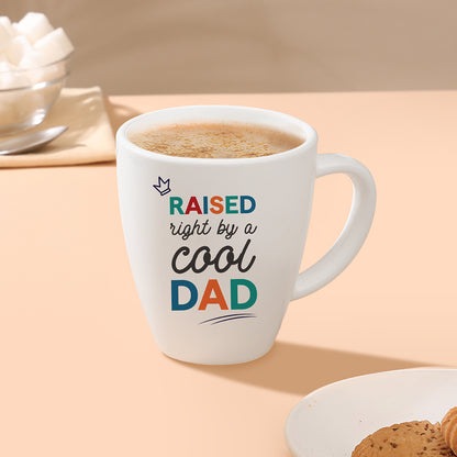 Larah by Borosil Father's Day Opalware Mug, Cool Dad, 390ml 390 ml