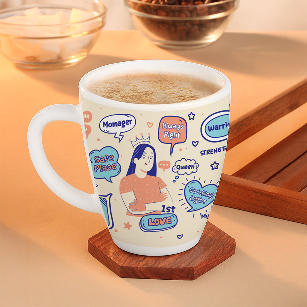 Larah by Borosil My Mother is My Back Bone, Coffee Mug, 390 ml 390 ml