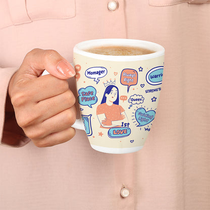 Larah by Borosil My Mother is My Back Bone, Coffee Mug, 390 ml 390 ml
