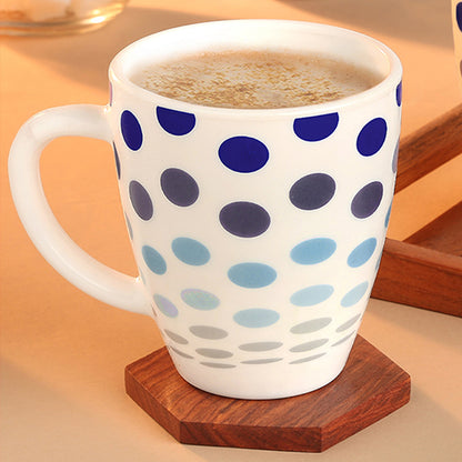 Larah Polka Blue Opalware Mug