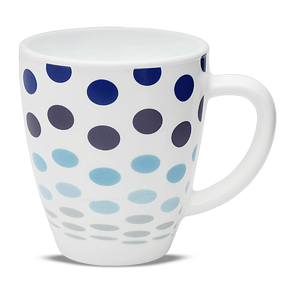 Larah Polka Blue Opalware Mug