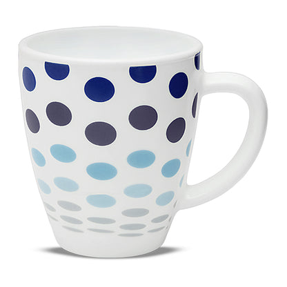 Larah Polka Blue Opalware Mug