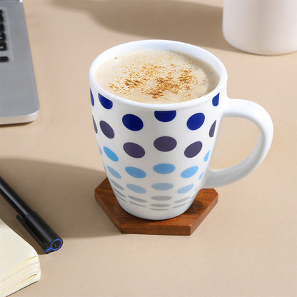 Larah Polka Blue Opalware Mug
