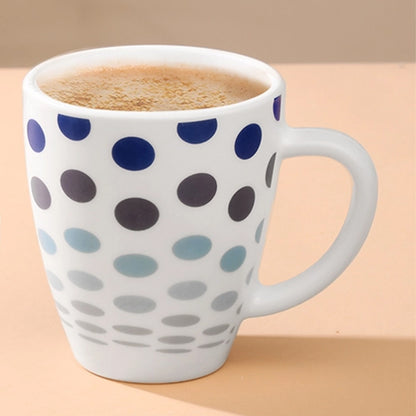 Larah Polka Blue Opalware Mug