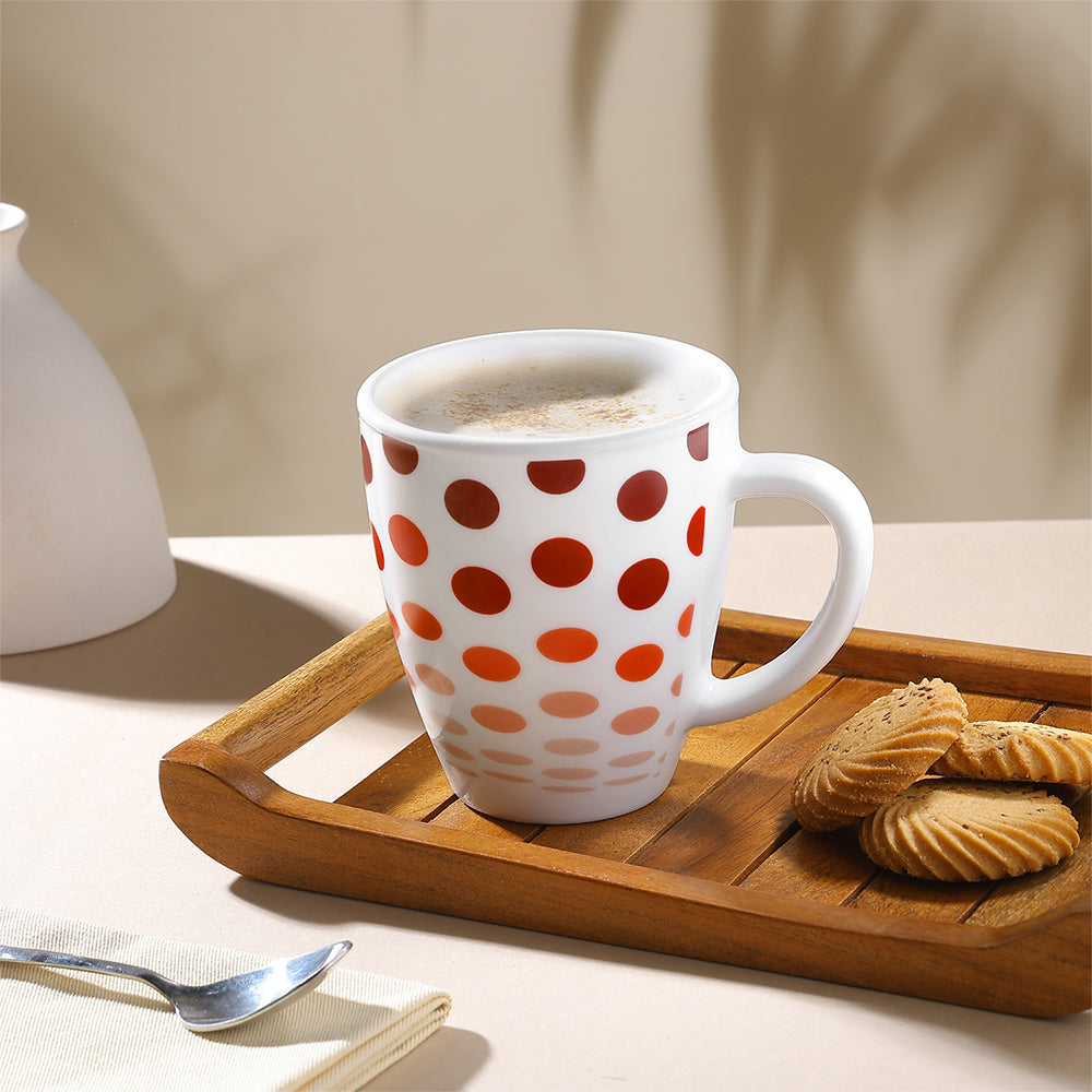 Larah Polka Mug Set, Red