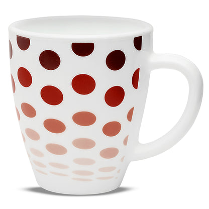 Larah by Borosil Polka Red Mug 390 ml