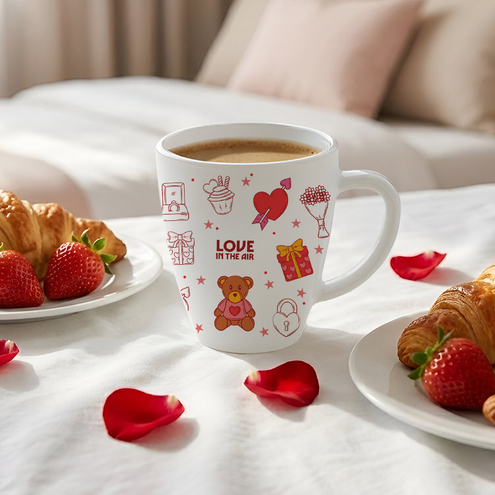 Larah by Borosil Valentine Day Love Opalware Mug