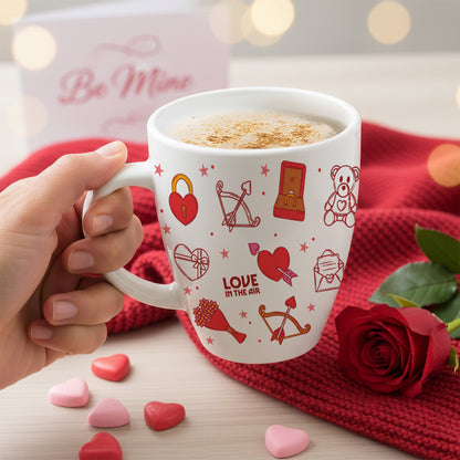 Larah by Borosil Valentine Day Love Opalware Mug