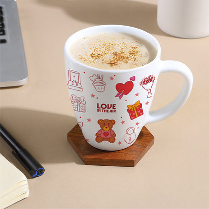 Larah by Borosil Valentine Day Love Opalware Mug