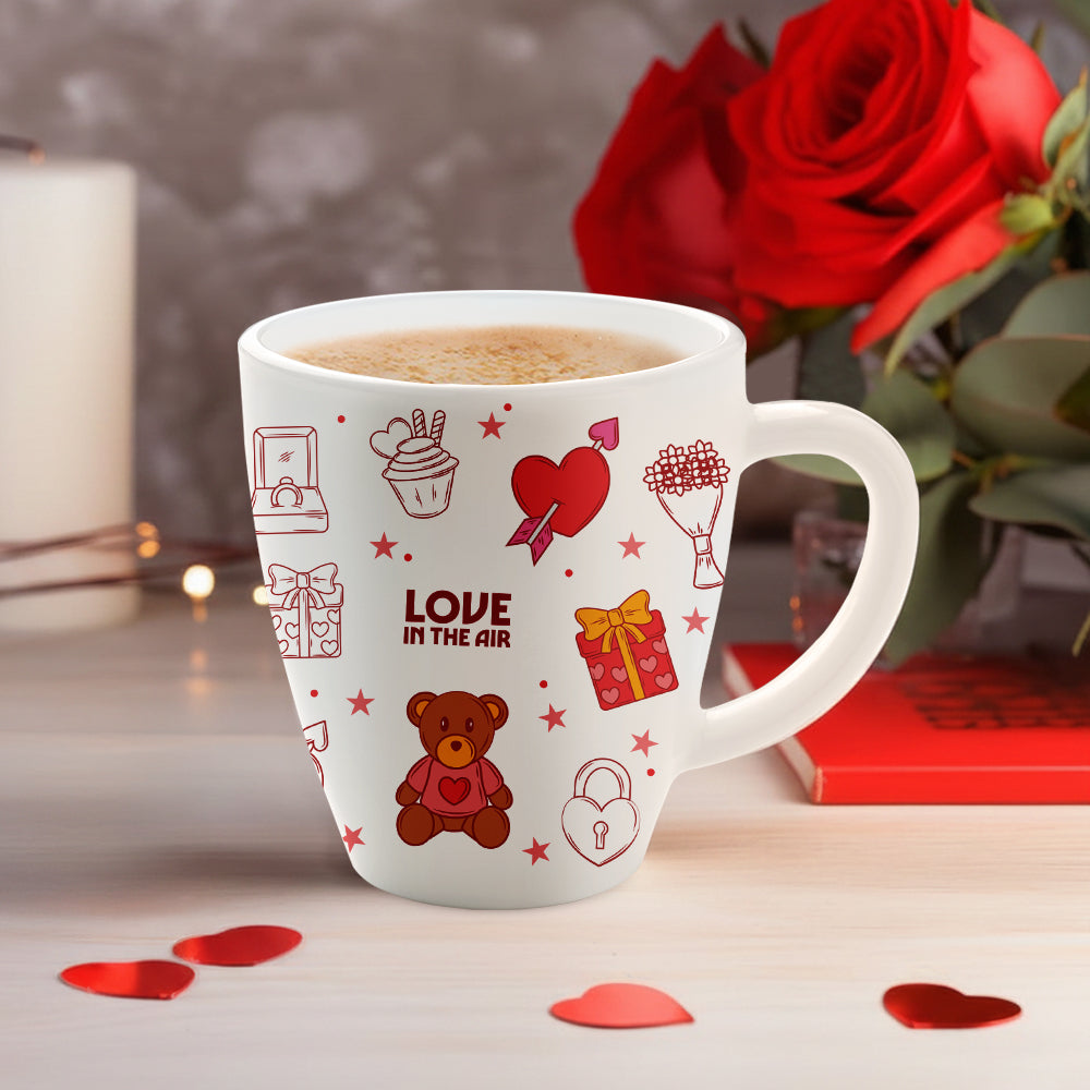 Larah by Borosil Valentine Day Love Opalware Mug