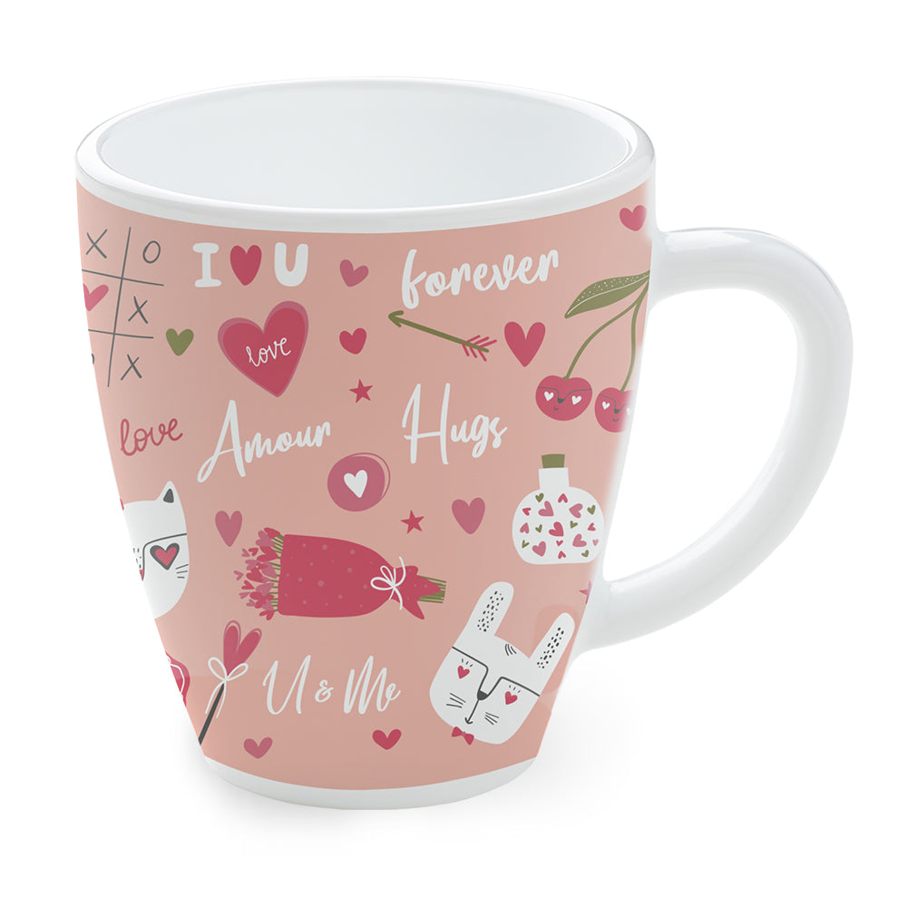 Larah by Borosil Valentine Day Forever Opalware Mug