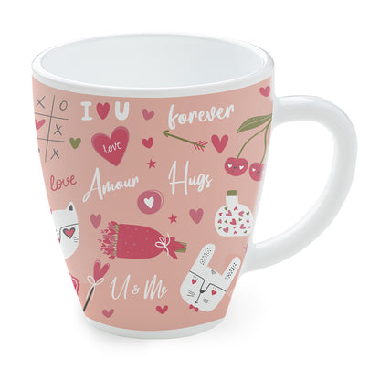 Larah by Borosil Valentine Day Forever Opalware Mug
