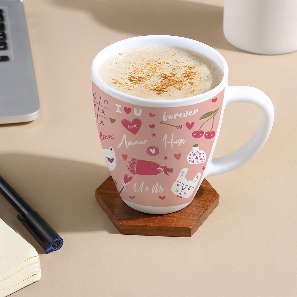 Larah by Borosil Valentine Day Forever Opalware Mug