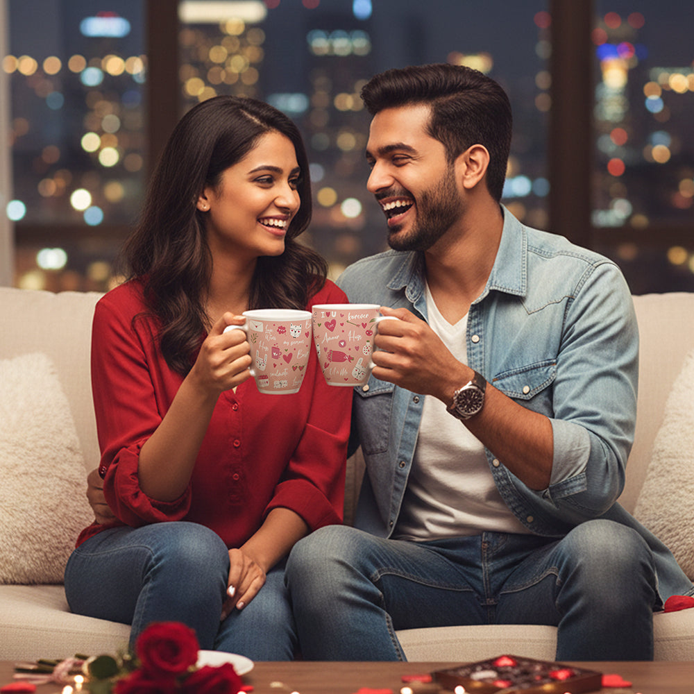 Larah by Borosil Valentine Day Forever Opalware Mug