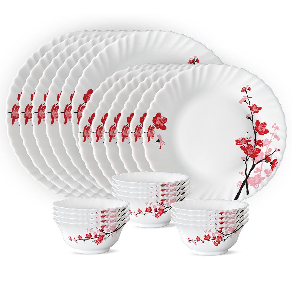 Larah by Borosil Alina 24 pc Dinner Set 24 pc Set: Serves 6