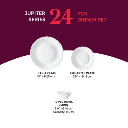 Larah Halo 24 pc Dinner Set