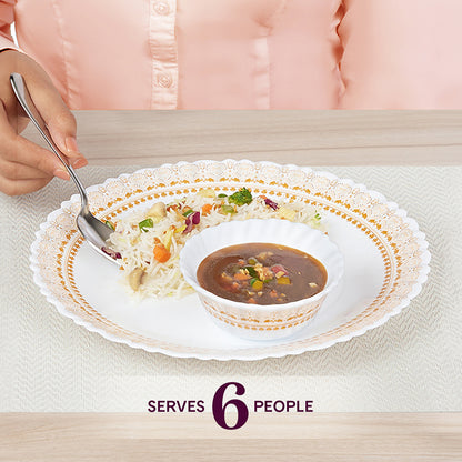 Larah Halo 24 pc Dinner Set