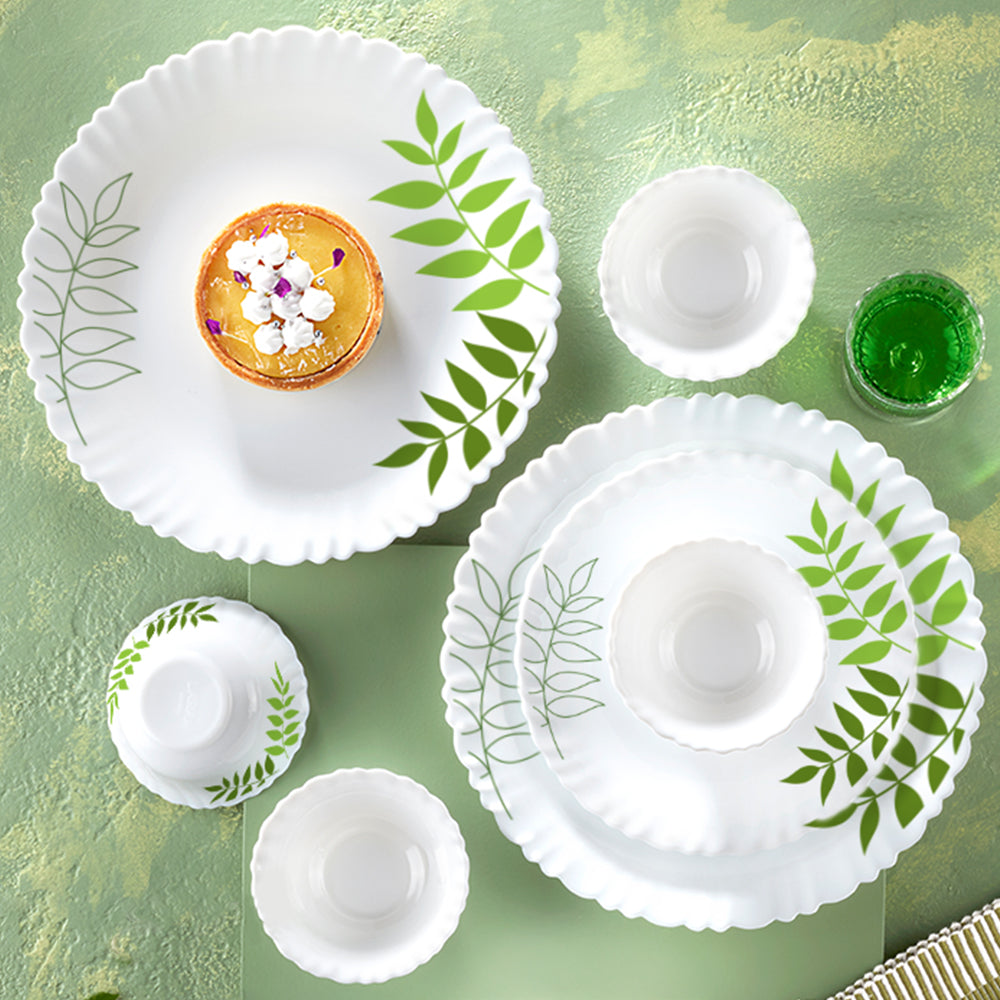 Larah by Borosil, Lush Dinner Set 24 pc Set: Serves 6