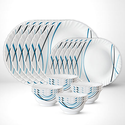 Larah by Borosil Merlin 24 pc Dinner Set 24 pc Set: Serves 6