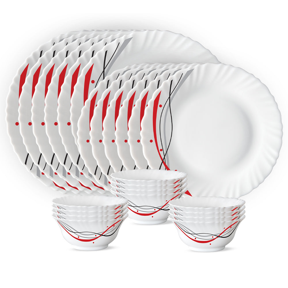 Larah by Borosil Nyla 24 pc Dinner Set 24 pc Set: Serves 6