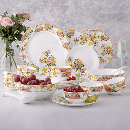 Larah By Borosil Amora Dinner Set, 29 pc