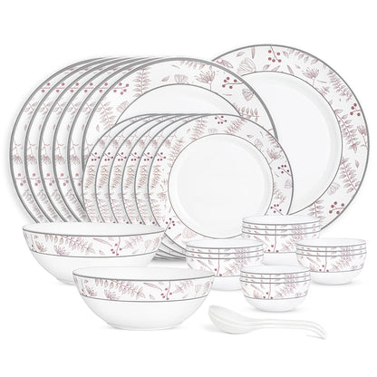 Larah By Borosil Grandeur Dinner Set, 29 pc