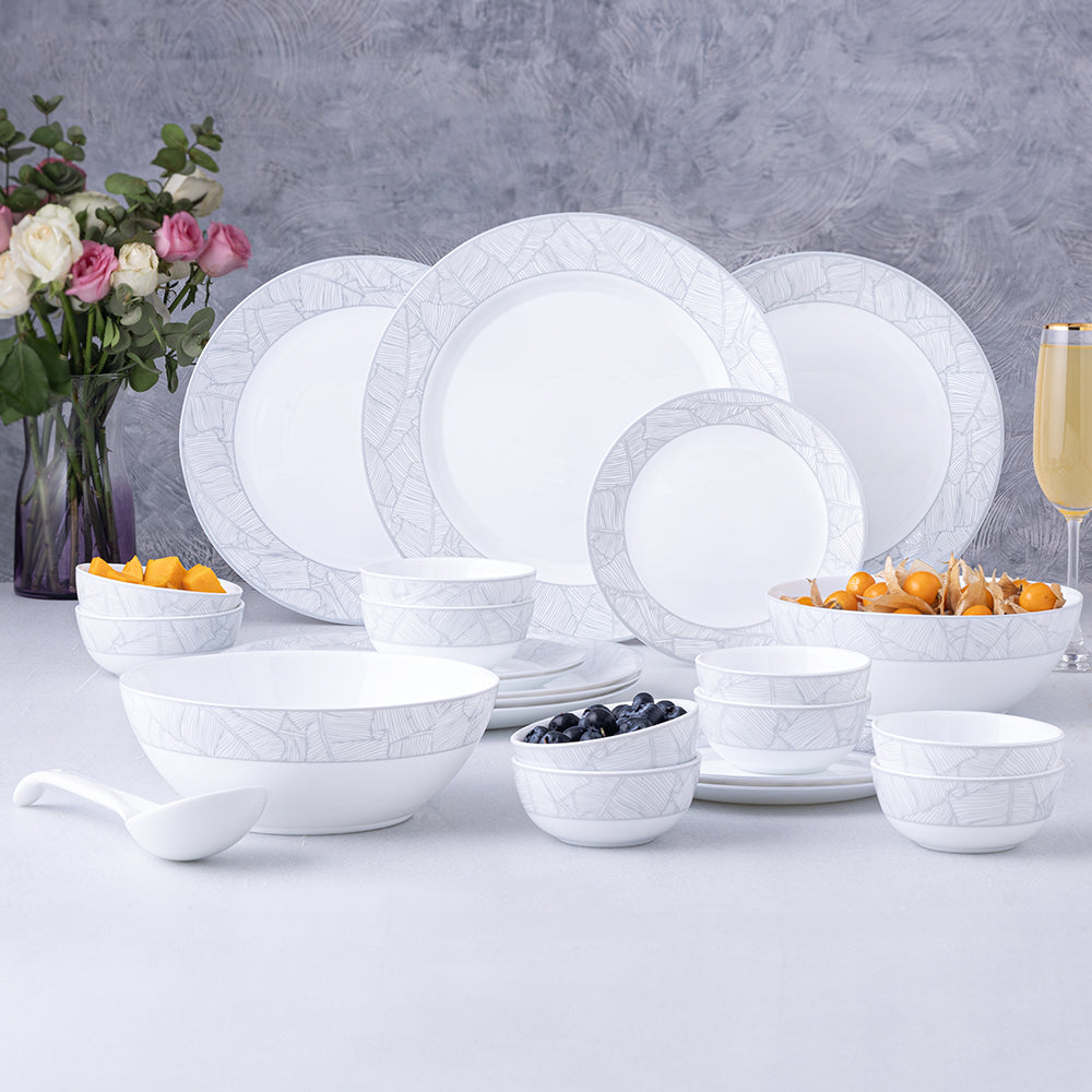 Larah By Borosil Ivy Dinner Set, 29 pc