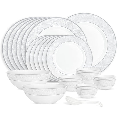 Larah By Borosil Ivy Dinner Set, 29 pc