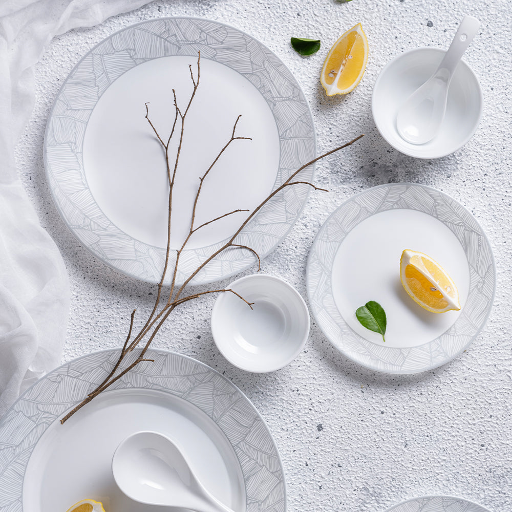 Larah By Borosil Ivy Dinner Set, 37 pc