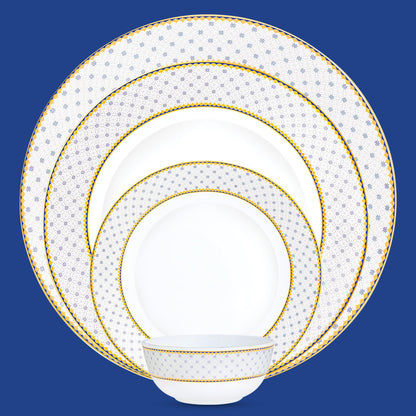 Larah By Borosil Kosmia Dinner Set, 49 pc