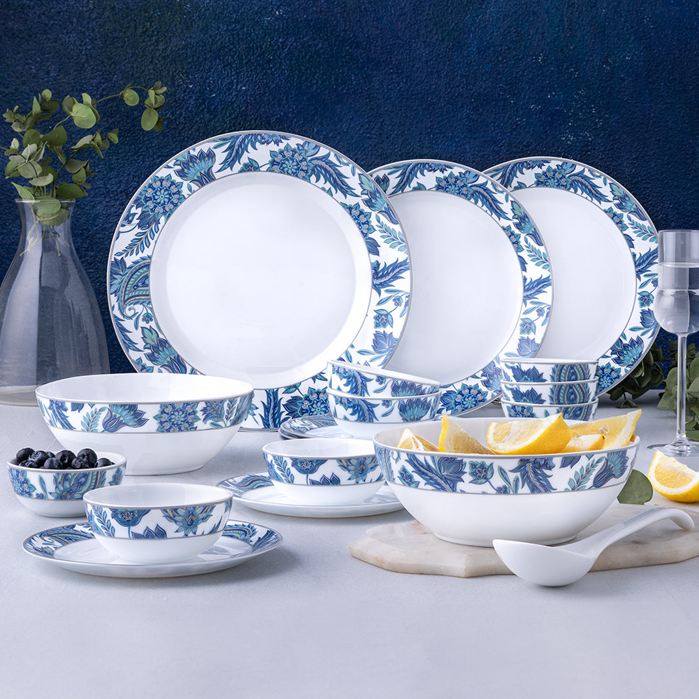 Larah By Borosil New Iris Dinner Set, 29 pc