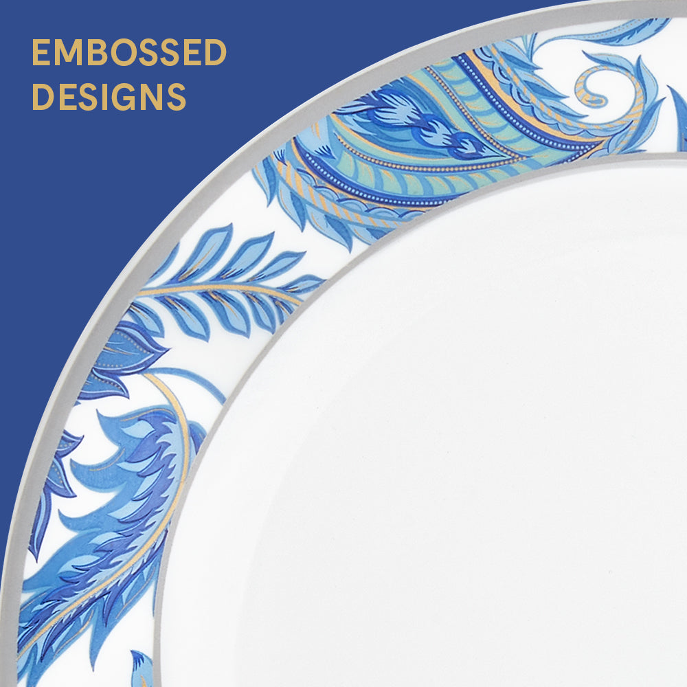 Larah By Borosil New Iris Dinner Set, 49 pc